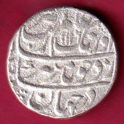 MUGHALS AURANGZEB ah1112/ry49 AJMER MINT ONE RUPEE RARE SILVER COIN– F7058 - Image 2