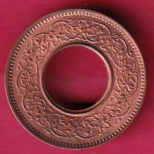 British india king george vi 1944 LAHORE MINT one pice copper coin– FC4231 - Image 2