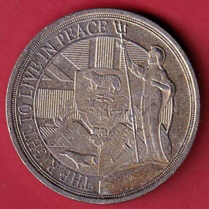 The right ti live in peace elizabeth ii d.g. regina gibraltar 2022 half crown  – F7218 - Image 2