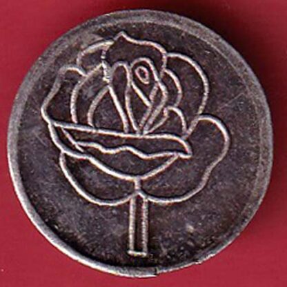 SILVER TOKEN: Weight – 0.91 gm WITH BEAUTIFUL ROSE MARK  - FC4516