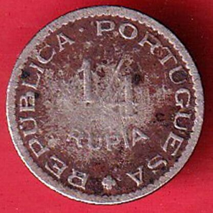 Portuguese India 1952 1/4 RUPIA– FC4599