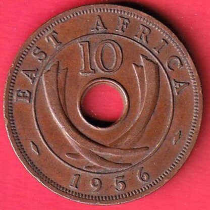 east africa Queen Elizabeth second 10 cent 1956 -  FC4715