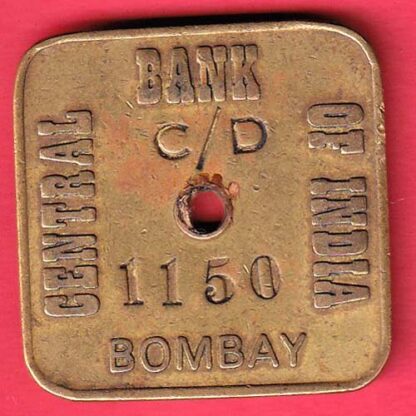 BANK TOKEN: CENTRAL BANK OF INDIA BOMBAY – FC4708