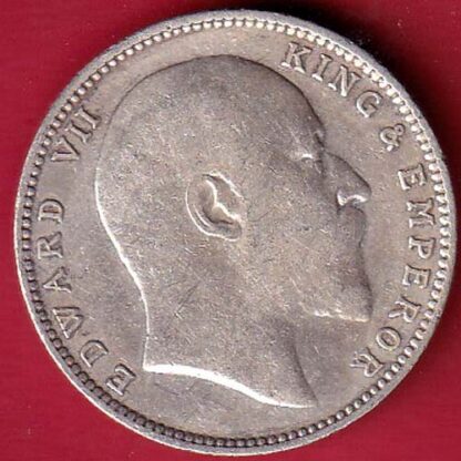 British India 1903 Edward Vii King & Emperor One Rupee:- F7435 - Image 2