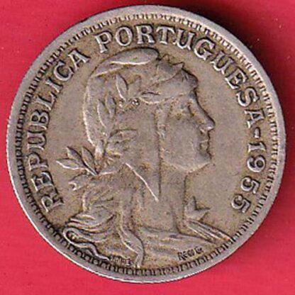 republica portuguesa 1955 /50 centavose  -FC4924 - Image 2