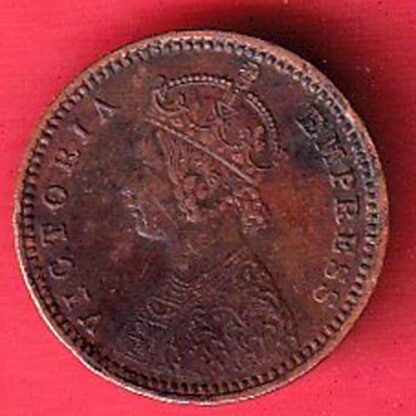 british india 1897 rare 1/12 VICTORIA EMPRESS anna copper coin – FC4942