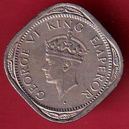 british india 1946 george vi half annas coin– FC4947 - Image 2