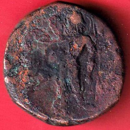 ANCIENT INDIA KUSHAN KING DYNASTY BEAUTIFUL SCARE COPPER COIN - FC4793