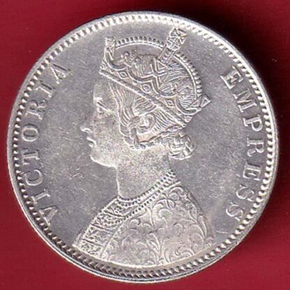 British india 1900 VICTORIA EMPRESS ONE RUPEE SILVER COIN - FC4794 - Image 2