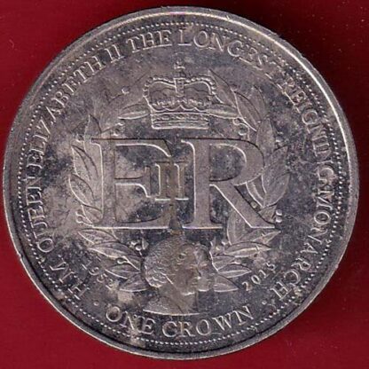 ELIZABETH II QUEEN OF GIBRALTAR 2015 ONE CROWN  – FC4835