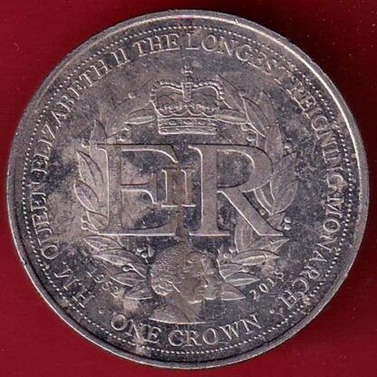 ELIZABETH II QUEEN OF GIBRALTAR 2015 ONE CROWN – FC4838