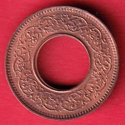 British india king george vi 1944 LAHORE MINT one pice copper coin – f7565 - Image 2