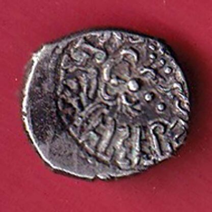 ANCIENT INDIA GUPTA DYNASTY KUMAR GUPTA KINGS PORTRAIT RARE SILVER BEUTIFUL COIN-  F7612 - Image 2