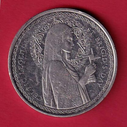 CELTIC LEGENDS ST BRIGID'S DAY BEAUTIFUL SILVER COIN-  F7635