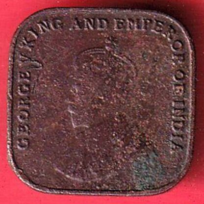 Straits Settlements 1 Cent – George V copper coin– f7569 - Image 2