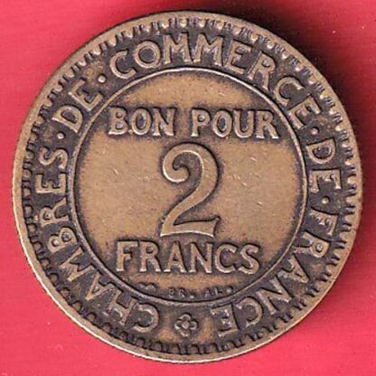 France 2 Francs Chambers of Commerce 1925:- F7467