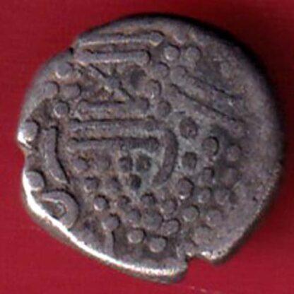 ANCIENT INDIA GADHAYA DYNASTY KING PORTRAIT COIN:- F7479 - Image 2