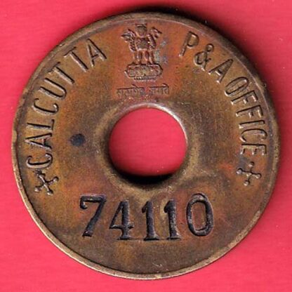Token : CALCUTTA P&A OFFICE 74110-  F7618