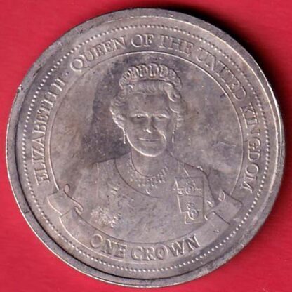 ELIZABETH II QUEEN OF GIBRALTAR 2014 ONE CROWN – F7502 - Image 2