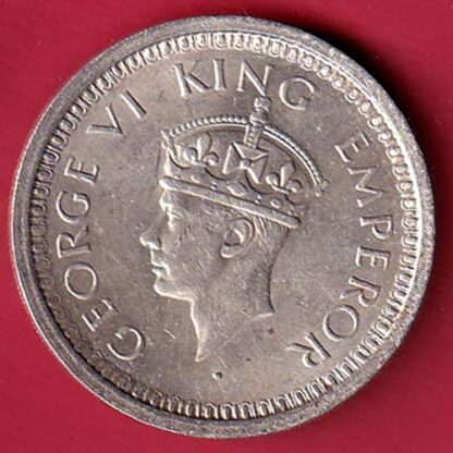 British India 1945 Bombay Mint George Vi One Rupee – FC5063 - Image 2