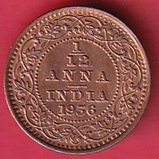 BRITISH INDIA 1936 GEORGE V 1/12 ANNA– FC5132