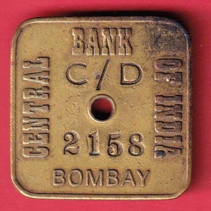 BANK TOKEN: CENTRAL BANK OF INDIA BOMBAY – FC5172