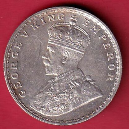 British India 1919 Bombay Mint George v One Rupee Silver coin  :- FC5218 - Image 2