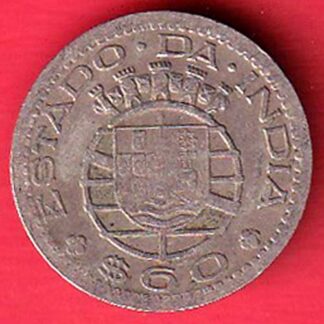 Portuguese India 60 Centavos 1959 coin - FC5260