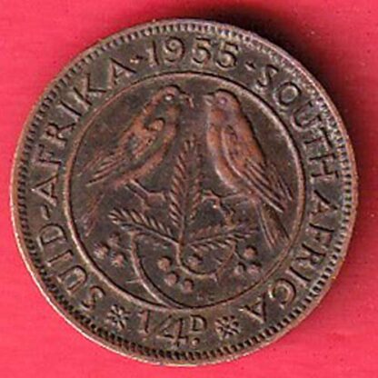 South Africa ¼ Penny - Elizabeth II copper coin  - FC5261