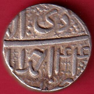 Mughals Akbar Ahemedabad Mint One Rupee silver coin- FC5330