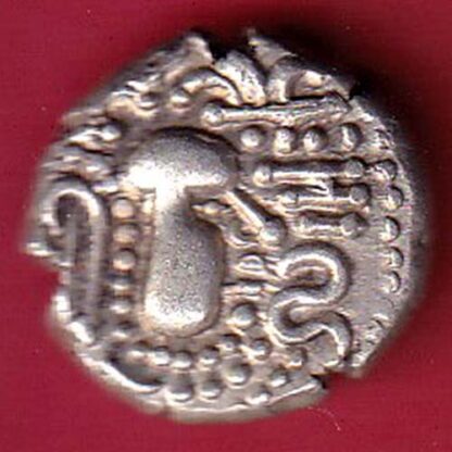 ANCIENT INDIA GADHAYA DYNASTY KING PORTRAIT COIN:- F7454