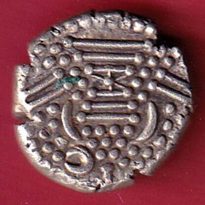 ANCIENT INDIA GADHAYA DYNASTY KING PORTRAIT COIN:- F7454 - Image 2