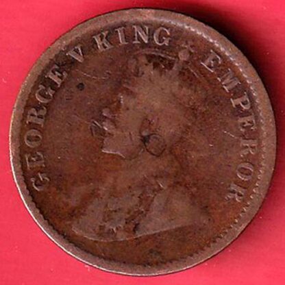 british india 1911 george v one quarter anna copper coin – FC5069 - Image 2