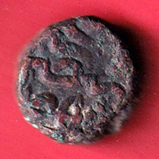 mughals akbar hisar firoza half dam copper coin  – FC5162