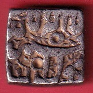 mughals akbar ujjain mint one rupee silver coin  :- FC5189