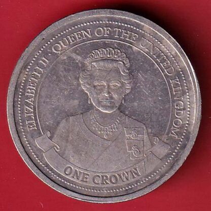 elizabeth ii queen of zibraltar 2014 one crown – FC5199 - Image 2