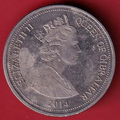 elizabeth ii queen of zibraltar 2014 one crown – FC5199