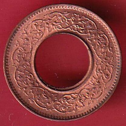 British India 1944 lahor mint 1 pice copper coin– FC5284 - Image 2