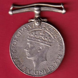 1945 - GEORGEIVS VI REGINA WORLD WAR II BRITISH INDIA NICKLE RARE MEDAL COIN -  F7643