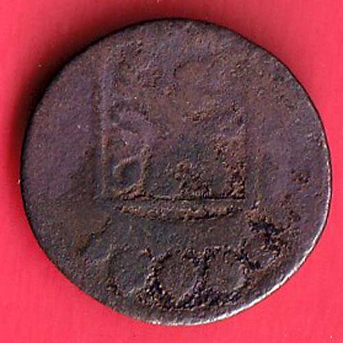 Netherlands 1734 East Indies VOC Duit Coin - F7756