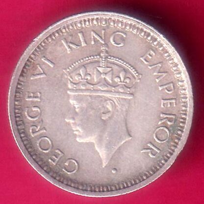 British India 1945 Bombay Mint George Vi 1/4 Rupee -  F7779