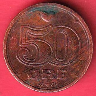 Denmark 50 öre,  -  F7712