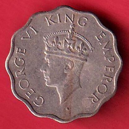 british india 1946 george vi one annas coin -  F7757