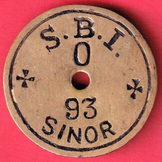 TOKEN :- STATE BANK OF INDIA SINOR NO. 93 -  F7758