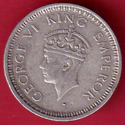 British India 1945 Bombay Mint George Vi 1/4 Rupee -  F7759