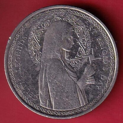 CELTIC LEGENDS ST BRIGID'S DAY BEAUTIFUL SILVER COIN-  F7692