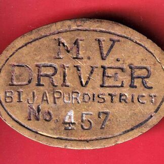 TOKEN : M.V Driver Bijapur District No : 457 -  F7690