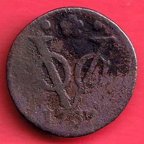 Netherlands 1734 East Indies VOC Duit Coin - F7756 - Image 2