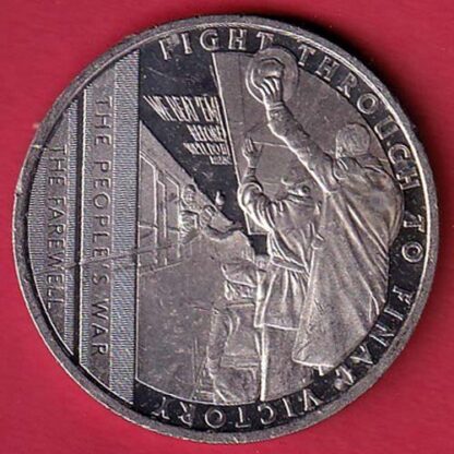 The Right Ti Live In PeaceElizabeth ii d.g. Regina Gibraltar 2021 " Half Crown" -  F7774 - Image 2