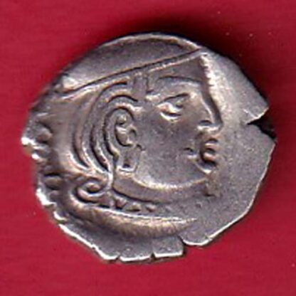 ANCIENT INDIA KSHATRAP DYNASTY KINGS PORTRAIT RARE SILVER COIN:- FC5361 - Image 2